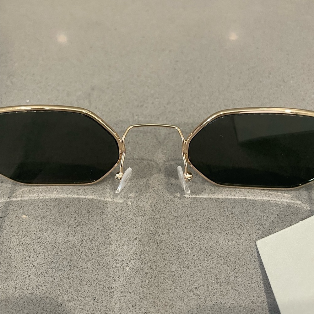 Bp Octagonal Black and Gold Sunglasses - Picture 6 of 7